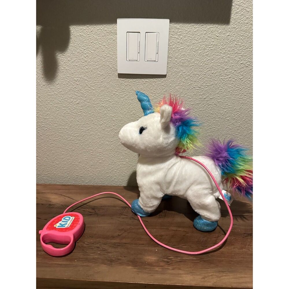 Kid Connection 9" Walking Unicorn Plush Toy